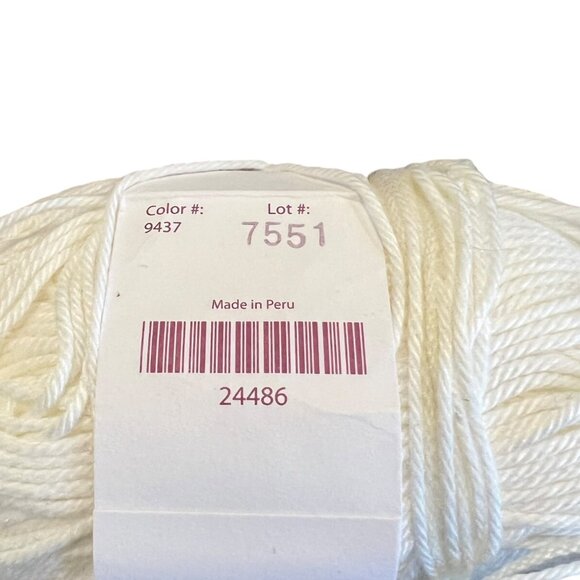 Knit Picks Yarn Assortment: CotLin Swan Shine Sport Caution Crayon White 6 Pcs - Picture 15 of 16
